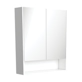 Fienza 750 Mirror Cabinet with Display Shelf, Gloss White